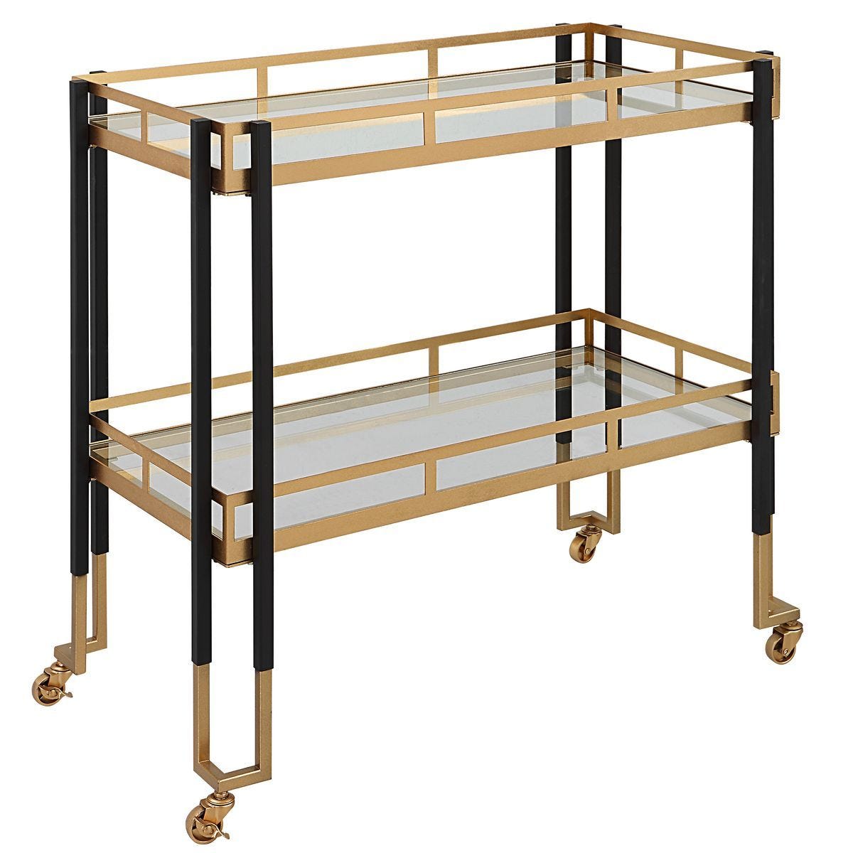Kentmore Bar Cart - compact bar cart for small spaces and home entertainment | Image 3 | InSTYLE Home & Rugs