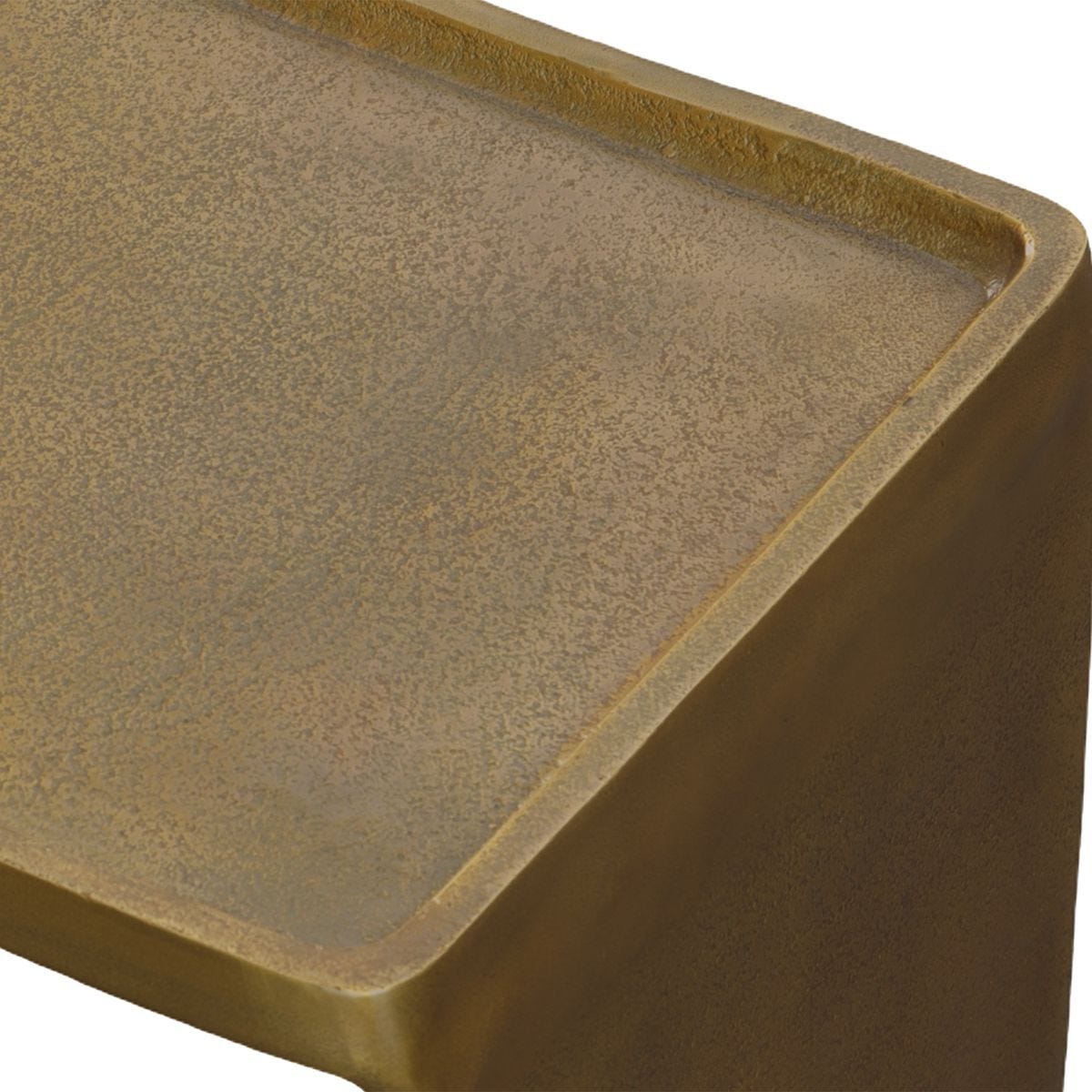 Derwent Side Table, Antique Brass - available in a variety of materials and styles | Image 4 | InSTYLE Home & Rugs