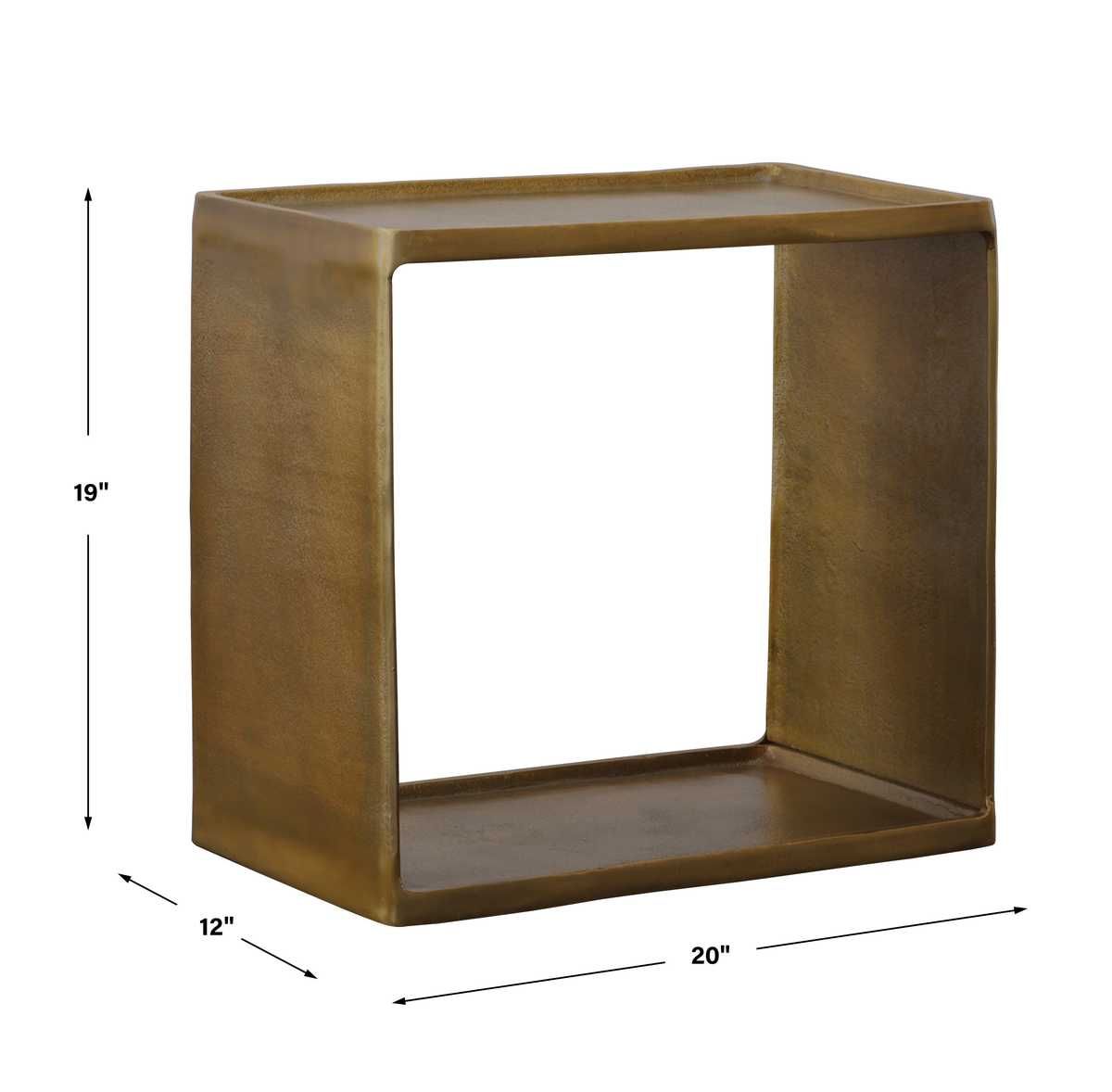 Derwent Side Table, Antique Brass - available in a variety of materials and styles | Image 5 | InSTYLE Home & Rugs