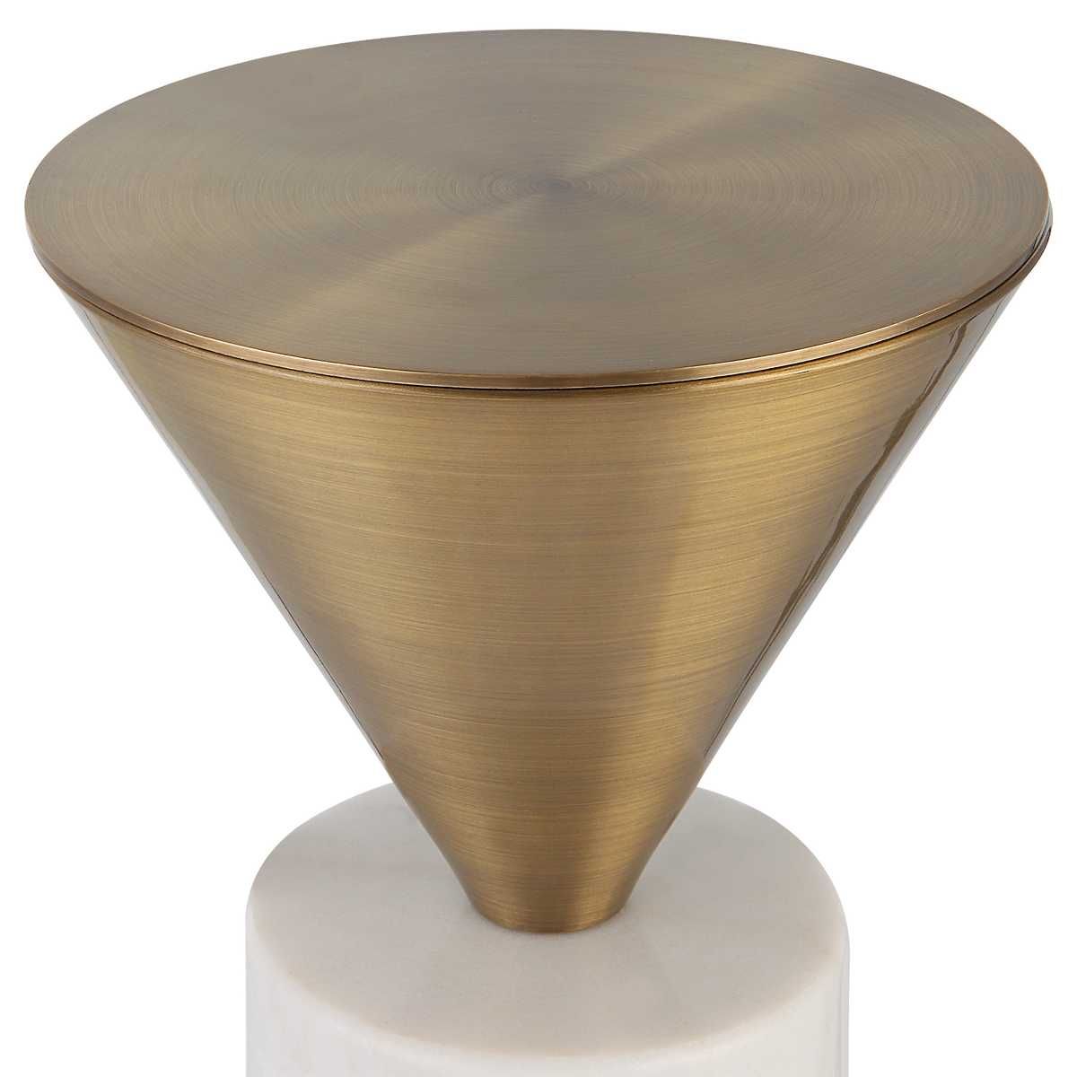 Top Hat Drink Table, Brass - functional design with style | Image 3 | InSTYLE Home & Rugs