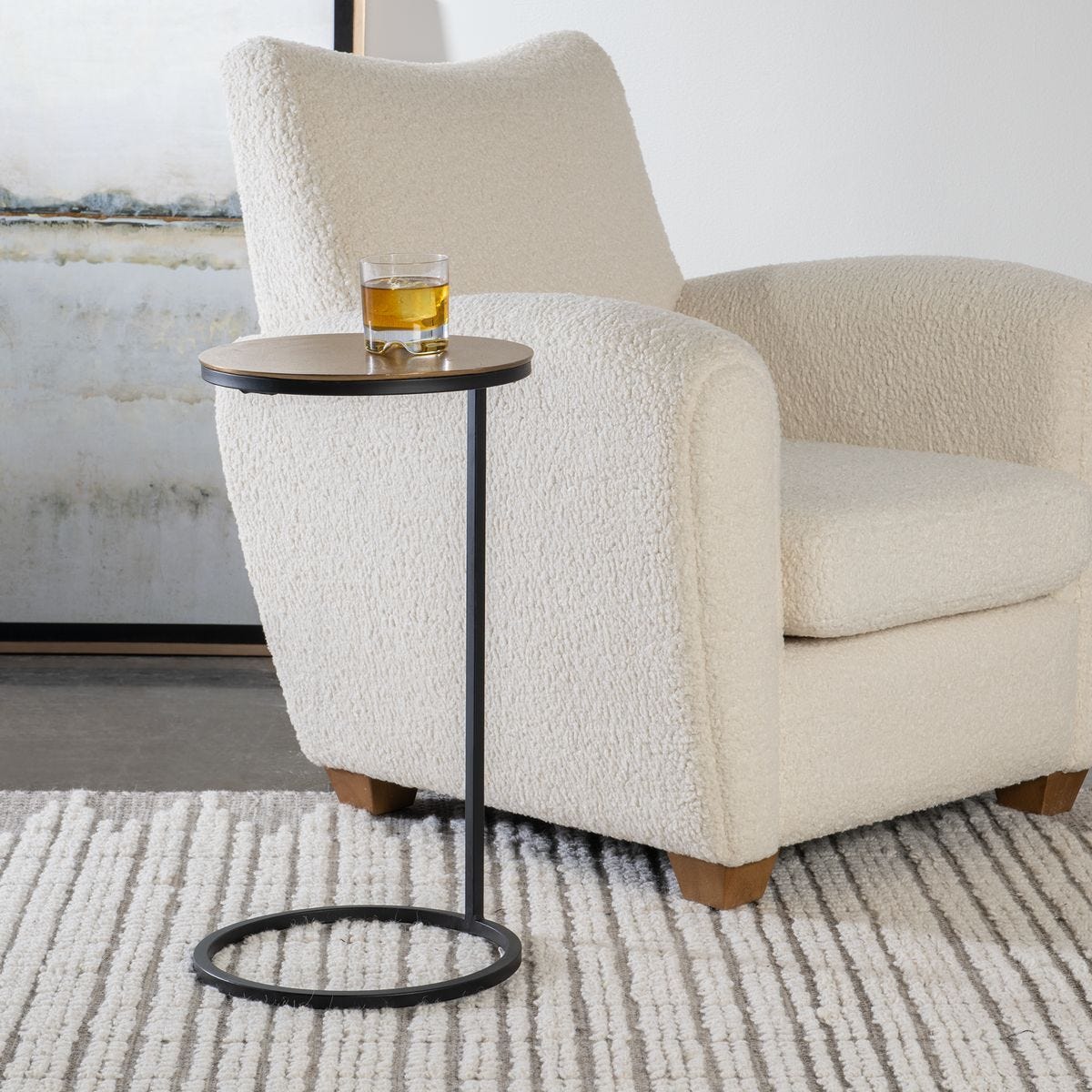 Brunei Accent Table, Gold - functional accent table with unique design for any room | Image 6 | InSTYLE Home & Rugs