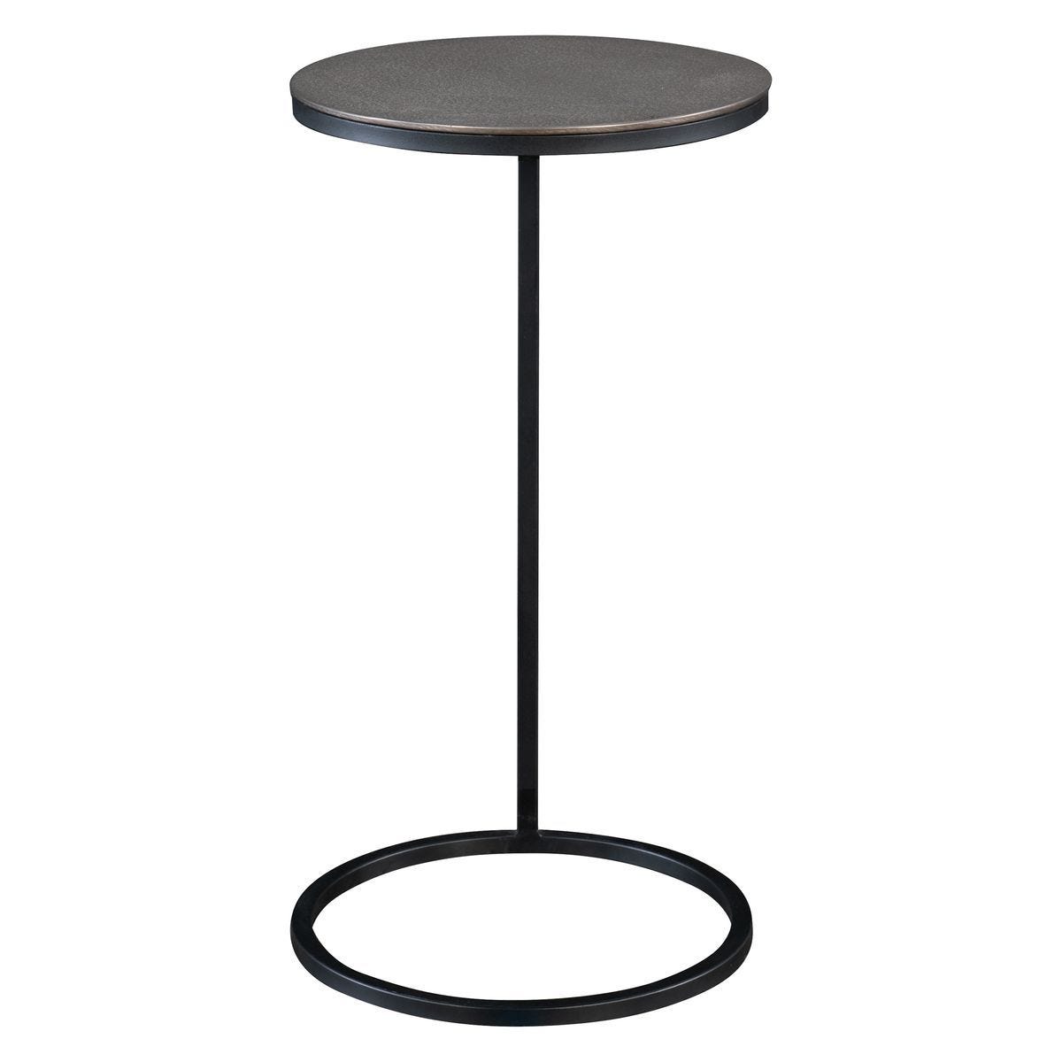 Brunei Accent Table, Nickel - chic accent table for contemporary home interiors | Image 3 | InSTYLE Home & Rugs