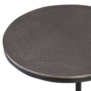 Brunei Accent Table, Nickel - chic accent table for contemporary home interiors | Image 4 | InSTYLE Home & Rugs