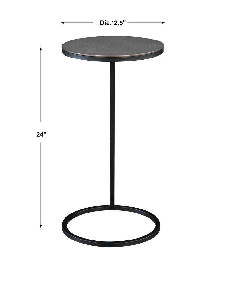 Brunei Accent Table, Nickel - chic accent table for contemporary home interiors | Image 6 | InSTYLE Home & Rugs