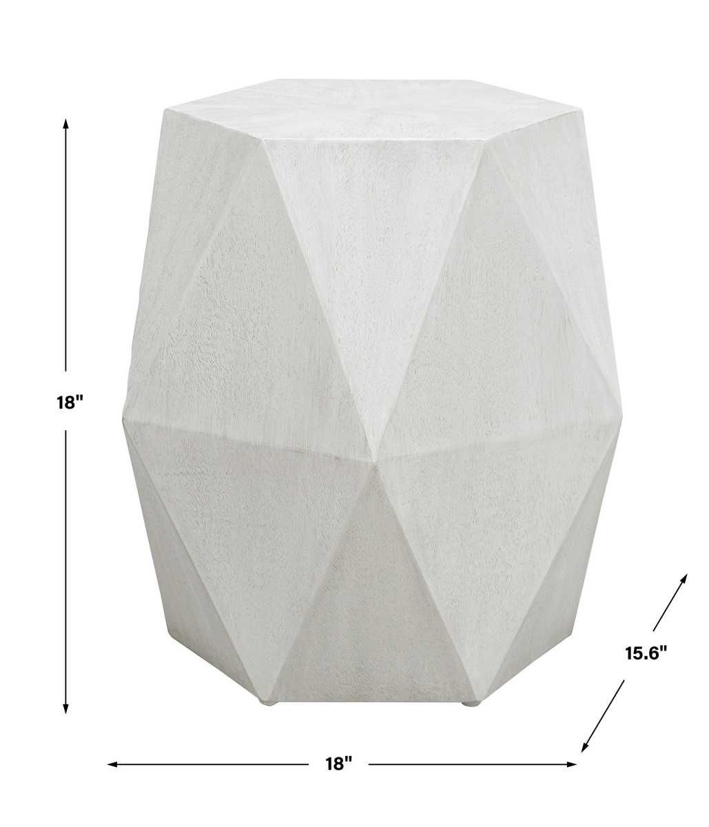 Volker Accent Table, White - small accent table with storage for a clutter-free space | Image 8 | InSTYLE Home & Rugs