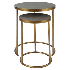 Aragon Nesting Tables, S/2, Gray - contemporary end table for sofas | Image 3 | InSTYLE Home & Rugs