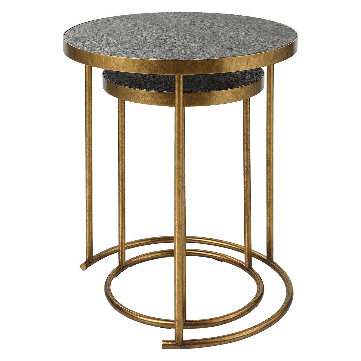 Aragon Nesting Tables, S/2, Gray - contemporary end table for sofas | Image 5 | InSTYLE Home & Rugs