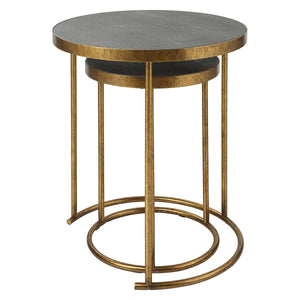 Aragon Nesting Tables, S/2, Gray - contemporary end table for sofas | Image 5 | InSTYLE Home & Rugs