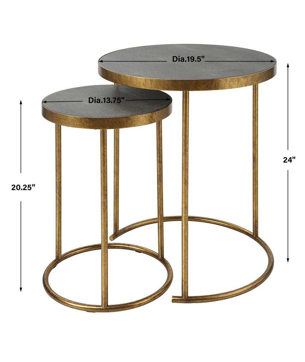 Aragon Nesting Tables, S/2, Gray - contemporary end table for sofas | Image 8 | InSTYLE Home & Rugs