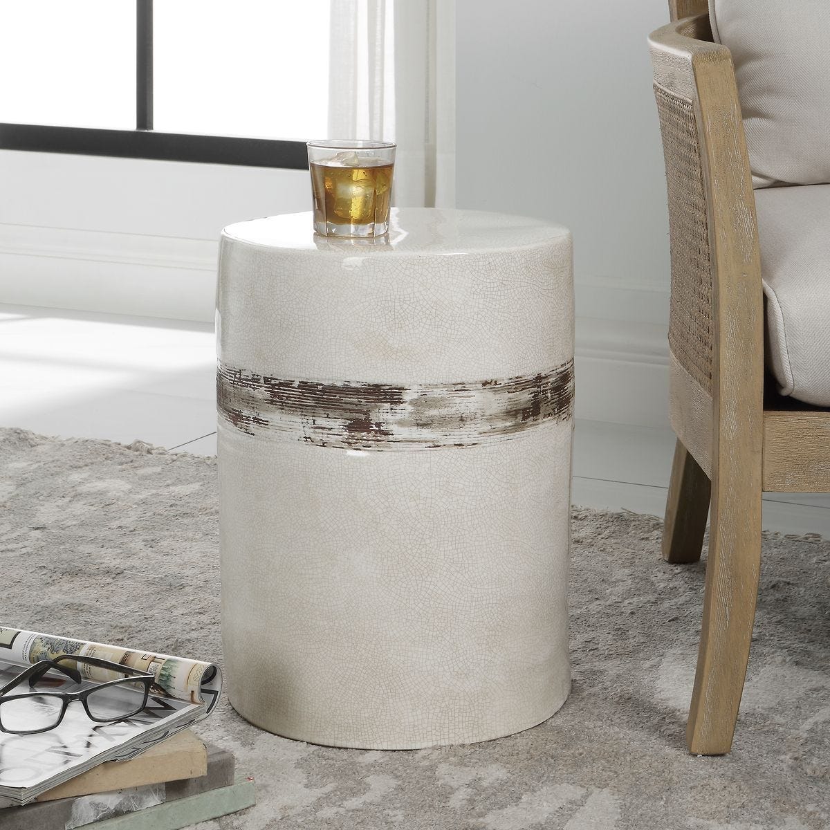 Comanche Garden Stool - durable outdoor stools for stylish patio seating | Image 3 | InSTYLE Home & Rugs
