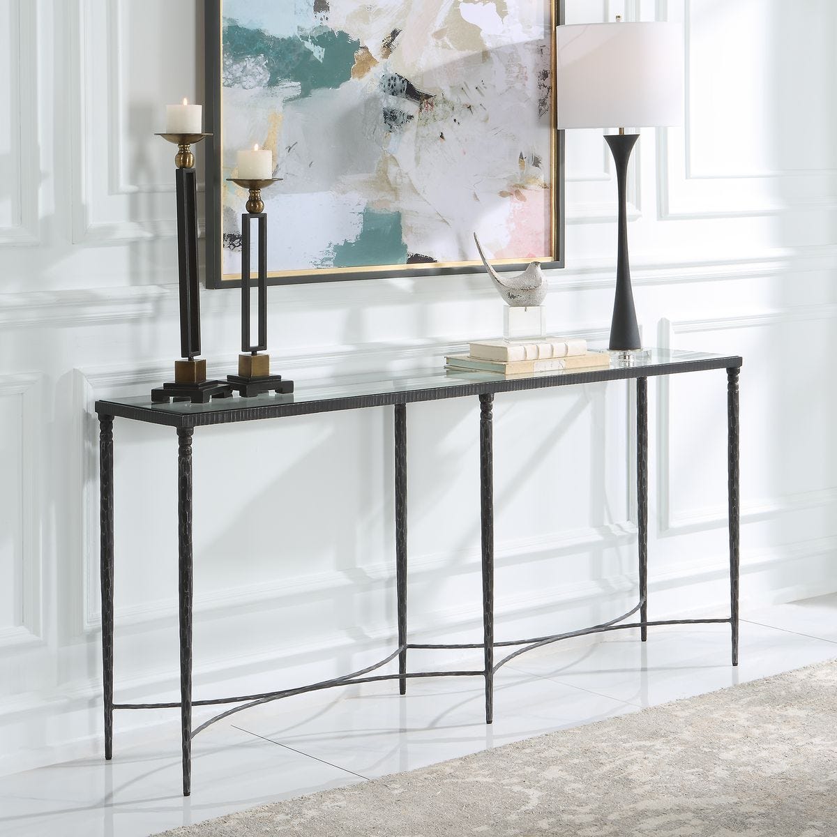 Washington Console Table - compact console for organizing entryway or hallway essentials | Image 6 | InSTYLE Home & Rugs