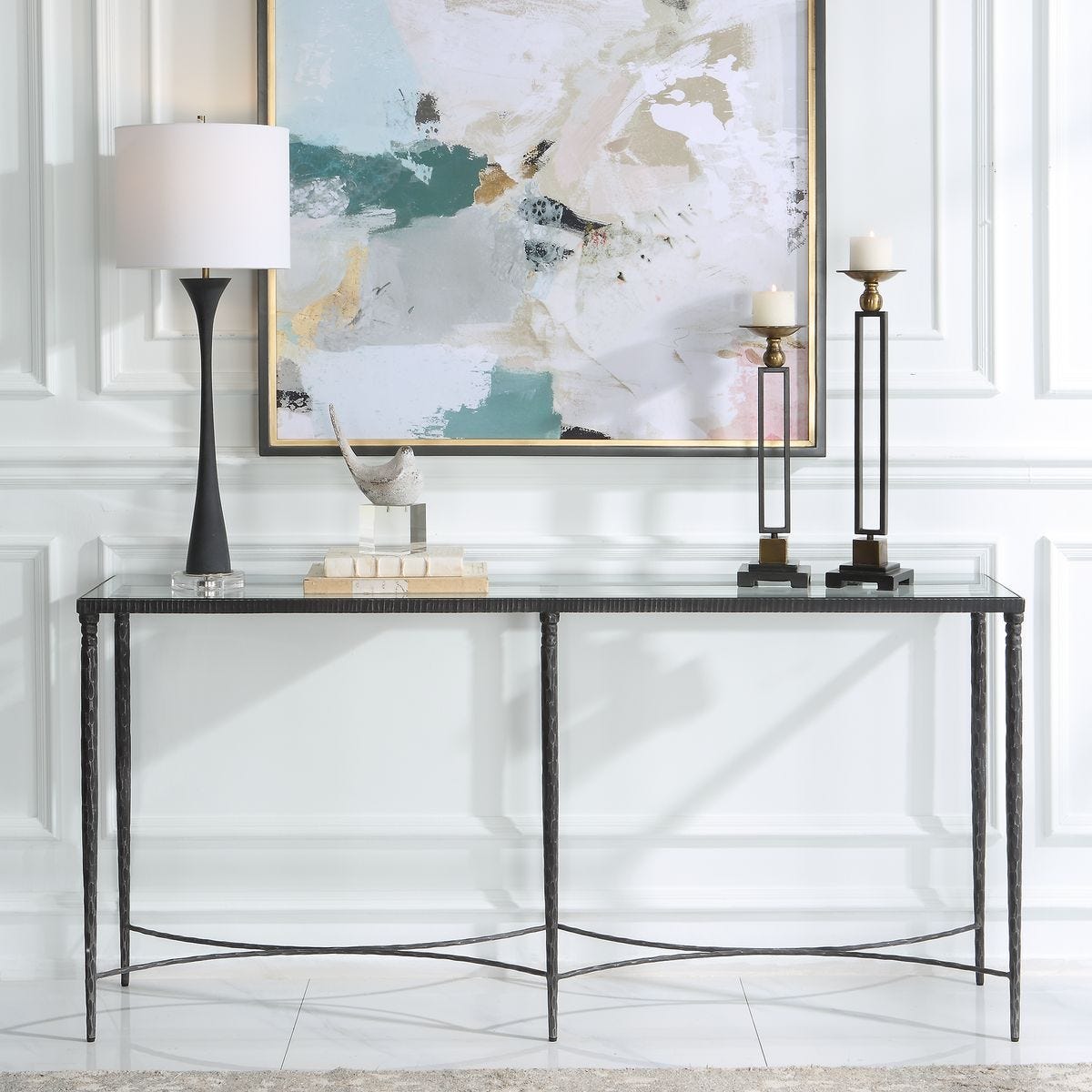 Washington Console Table - compact console for organizing entryway or hallway essentials | Image 3 | InSTYLE Home & Rugs