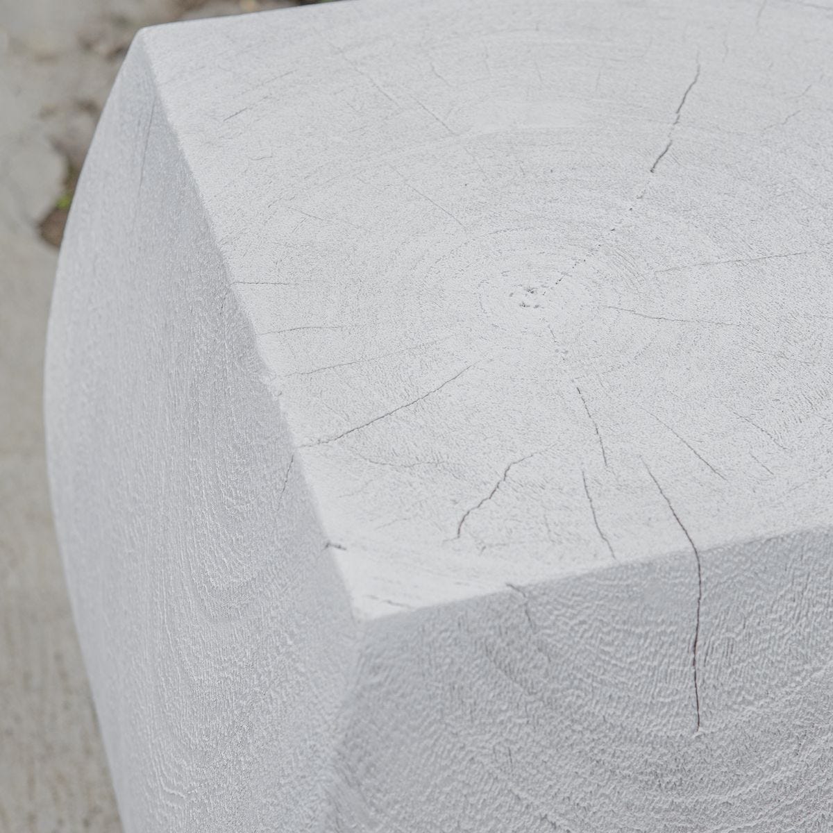 Grove Accent Stool, Ivory - perfect for small spaces | Image 4 | InSTYLE Home & Rugs
