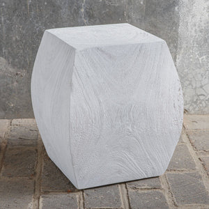 Grove Accent Stool, Ivory - perfect for small spaces | Image 5 | InSTYLE Home & Rugs