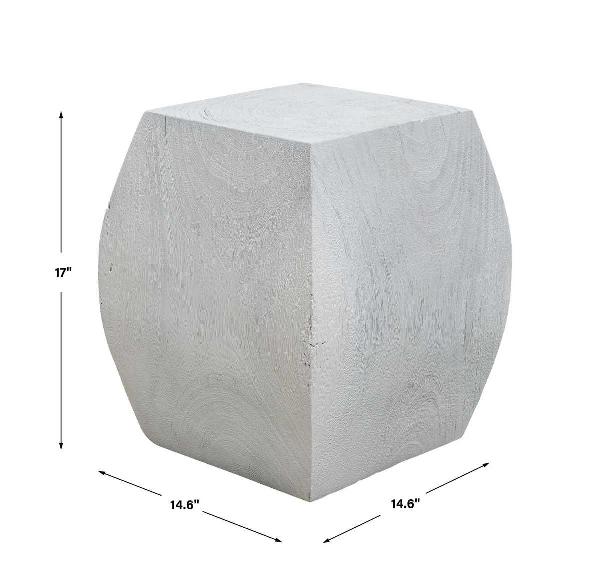 Grove Accent Stool, Ivory - perfect for small spaces | Image 6 | InSTYLE Home & Rugs