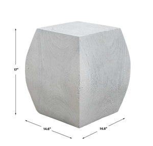 Grove Accent Stool, Ivory - perfect for small spaces | Image 6 | InSTYLE Home & Rugs