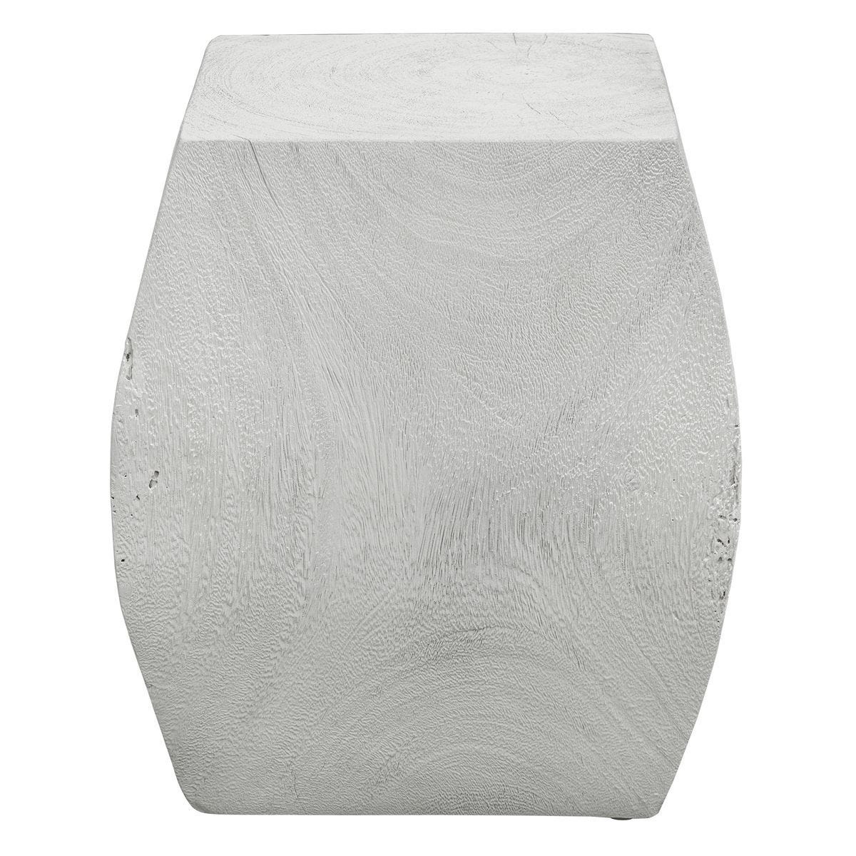 Grove Accent Stool, Ivory - perfect for small spaces | Image 3 | InSTYLE Home & Rugs
