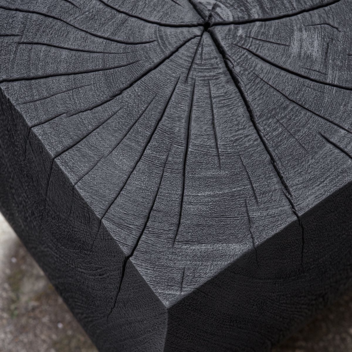 Grove Accent Stool, Black - perfect for small spaces | Image 3 | InSTYLE Home & Rugs