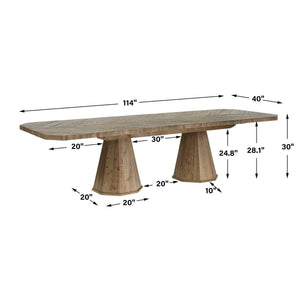 Caledon Dining Table, 2 CARTONS - perfect for family meals | Image 9 | InSTYLE Home & Rugs