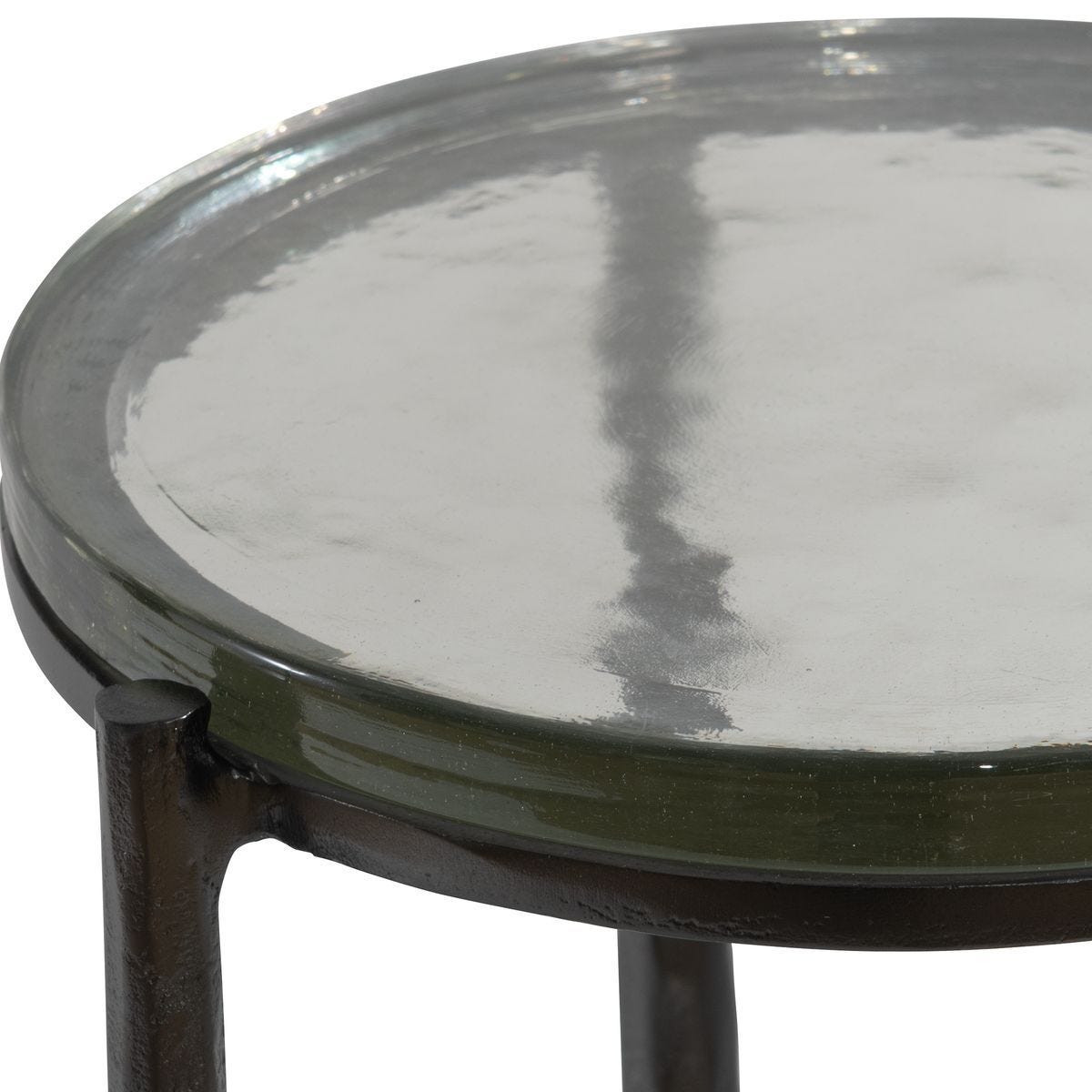Eternity Accent Table, Gunmetal - functional accent table with unique design for any room | Image 5 | InSTYLE Home & Rugs