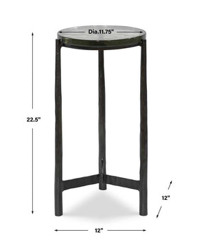 Eternity Accent Table, Gunmetal - functional accent table with unique design for any room | Image 6 | InSTYLE Home & Rugs