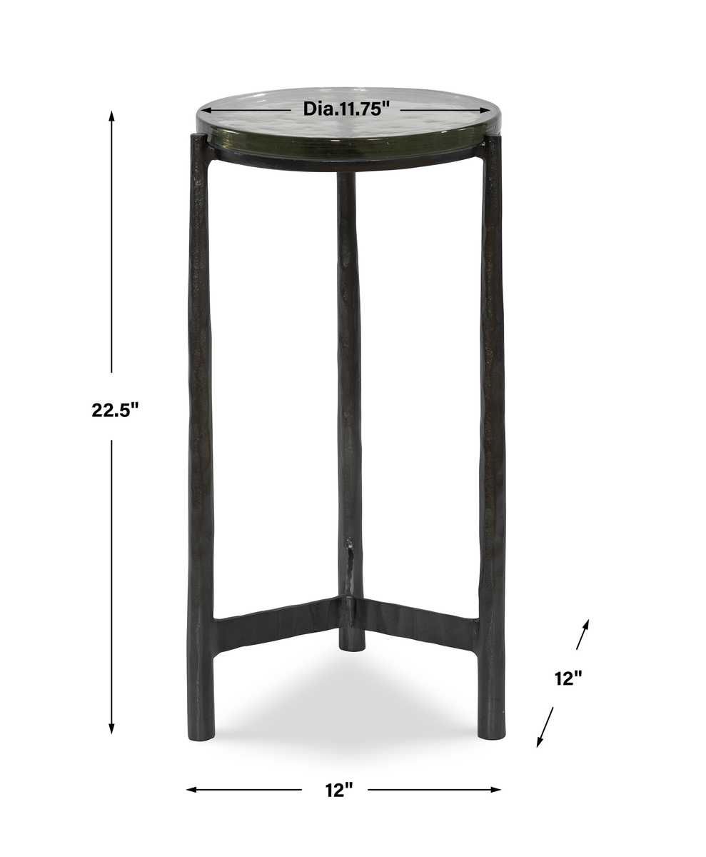 Eternity Accent Table, Gunmetal - functional accent table with unique design for any room | Image 6 | InSTYLE Home & Rugs