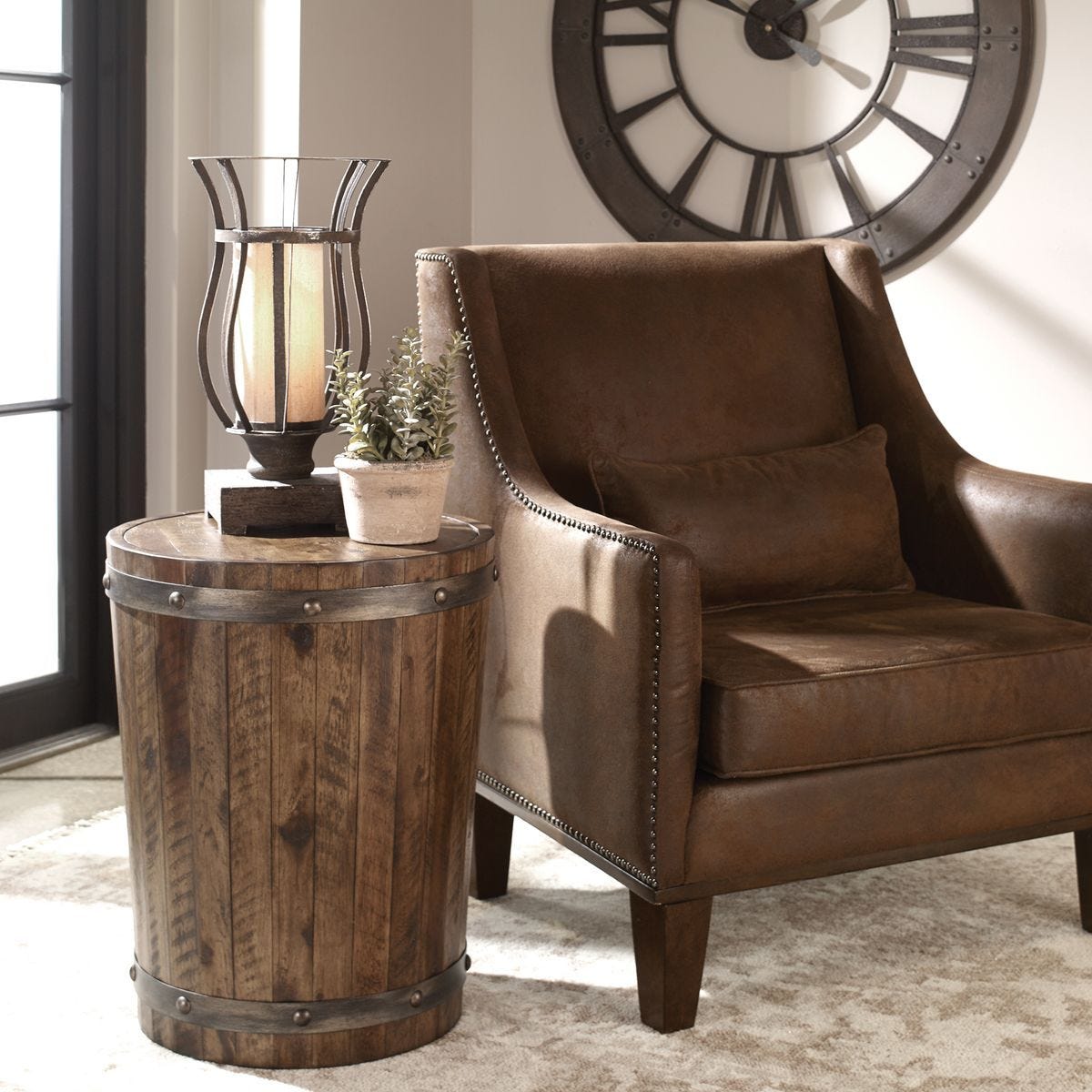 Ceylon Side Table - perfect for holding drinks, lamps, and other essentials | Image 1 | InSTYLE Home & Rugs
