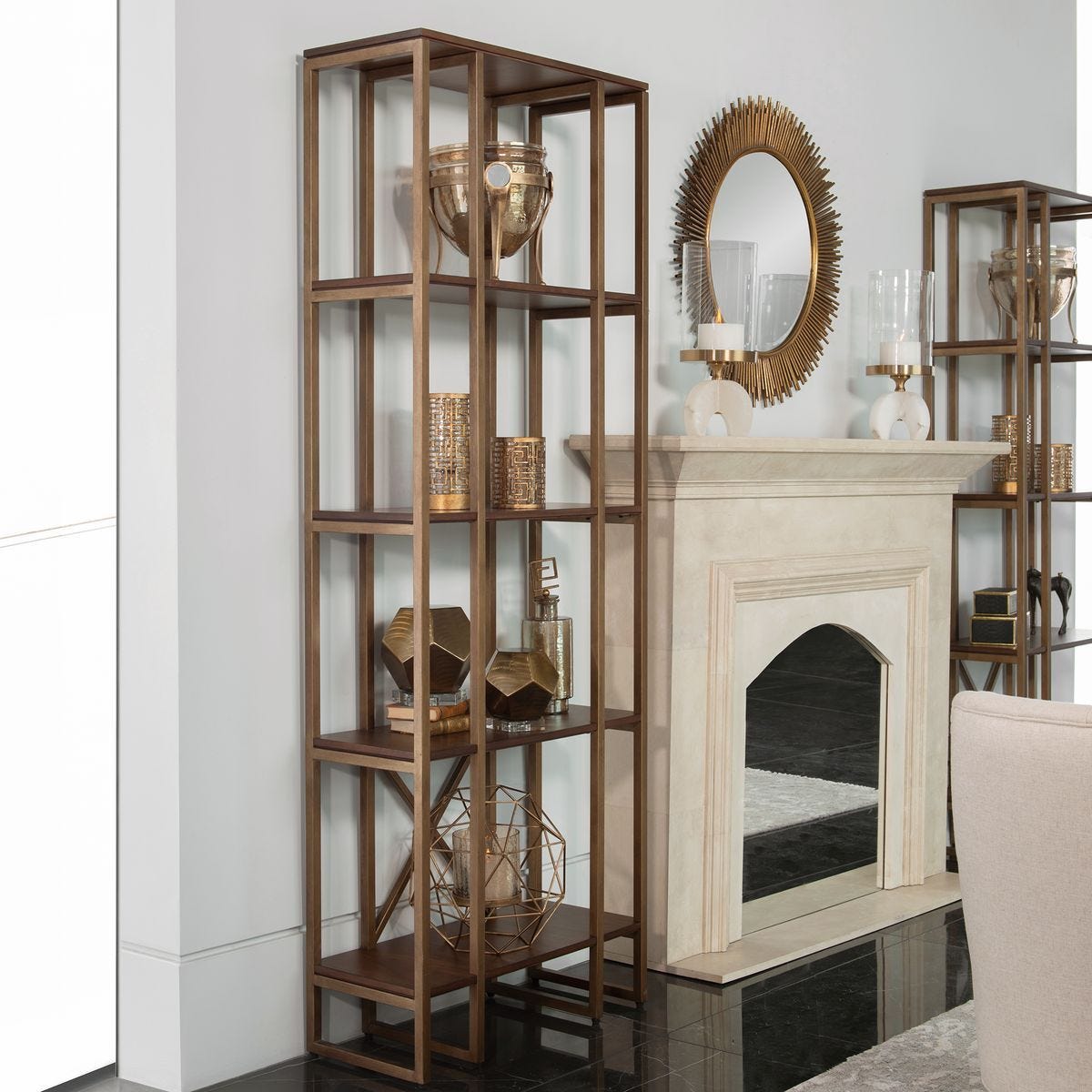 Karishma Etagere - elegant etagere shelves for stylish home storage | Image 1 | InSTYLE Home & Rugs