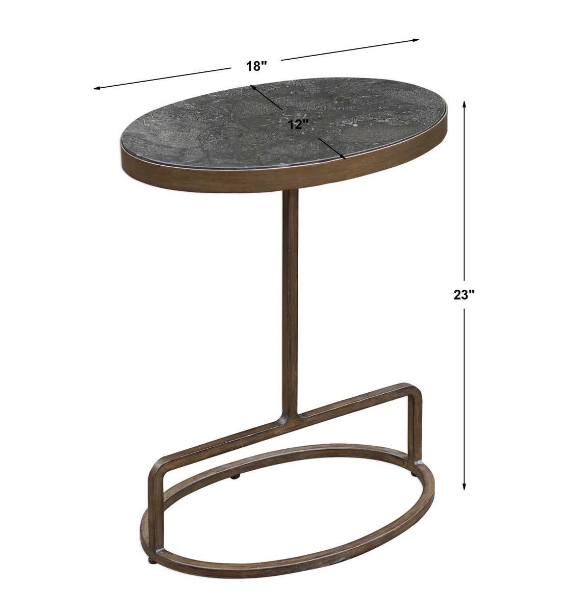 Jessenia Accent Table, Bluestone - chic accent table for contemporary home interiors | Image 8 | InSTYLE Home & Rugs