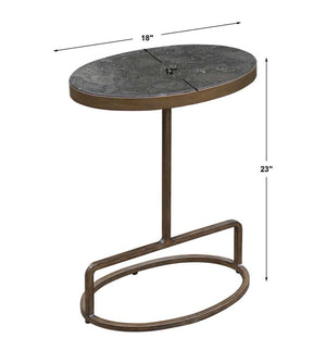 Jessenia Accent Table, Bluestone - chic accent table for contemporary home interiors | Image 8 | InSTYLE Home & Rugs