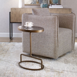 Jessenia Accent Table, Bluestone - chic accent table for contemporary home interiors | Image 1 | InSTYLE Home & Rugs