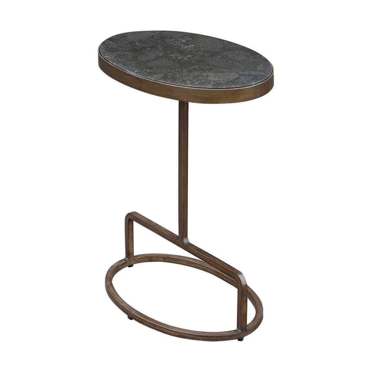 Jessenia Accent Table, Bluestone - chic accent table for contemporary home interiors | Image 4 | InSTYLE Home & Rugs