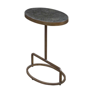 Jessenia Accent Table, Bluestone - chic accent table for contemporary home interiors | Image 4 | InSTYLE Home & Rugs
