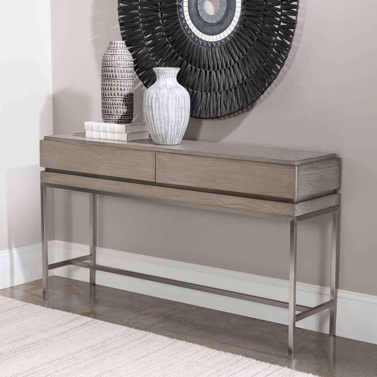 Kamala Console Table - elegant console table for modern living room decor | Image 6 | InSTYLE Home & Rugs