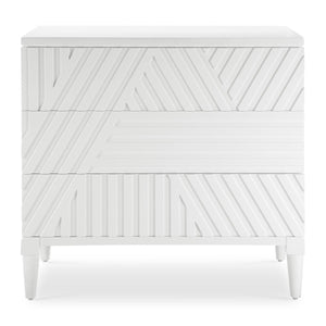 Colby 3 Drawer Chest, White - versatile drawer unit for office, bedroom, or living space | Image 2 | InSTYLE Home & Rugs