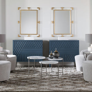 Colby 3 Drawer Chest, Blue - versatile drawer unit for office, bedroom, or living space | Image 9 | InSTYLE Home & Rugs