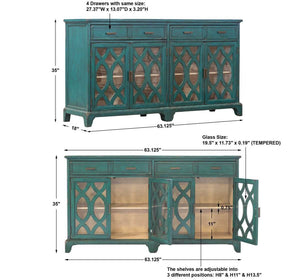 Oksana Credenza - wooden storage credenza with drawers and cabinets for versatile storage | Image 7 | InSTYLE Home & Rugs