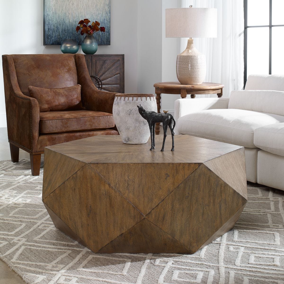 Volker Coffee Table, Honey - stylish tables for living rooms | Image 1 | InSTYLE Home & Rugs