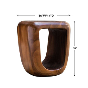 Loophole Accent Stool, Natural Wash - perfect for small spaces | Image 10 | InSTYLE Home & Rugs