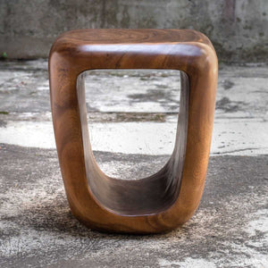 Loophole Accent Stool, Natural Wash - perfect for small spaces | Image 5 | InSTYLE Home & Rugs