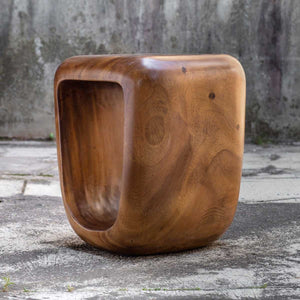 Loophole Accent Stool, Natural Wash - perfect for small spaces | Image 7 | InSTYLE Home & Rugs