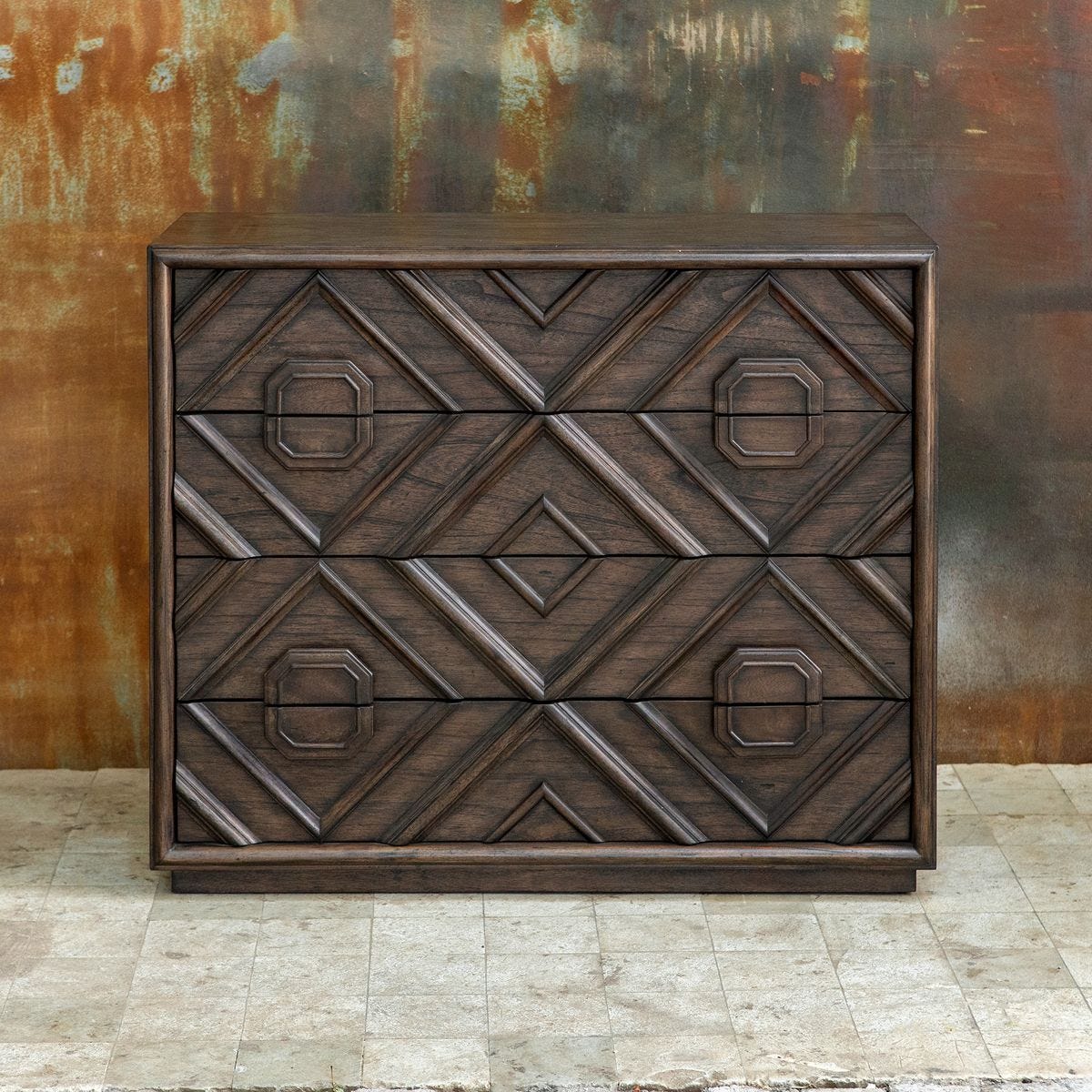 Mindra 4 Drawer Chest - versatile drawer unit for office, bedroom, or living space | Image 8 | InSTYLE Home & Rugs