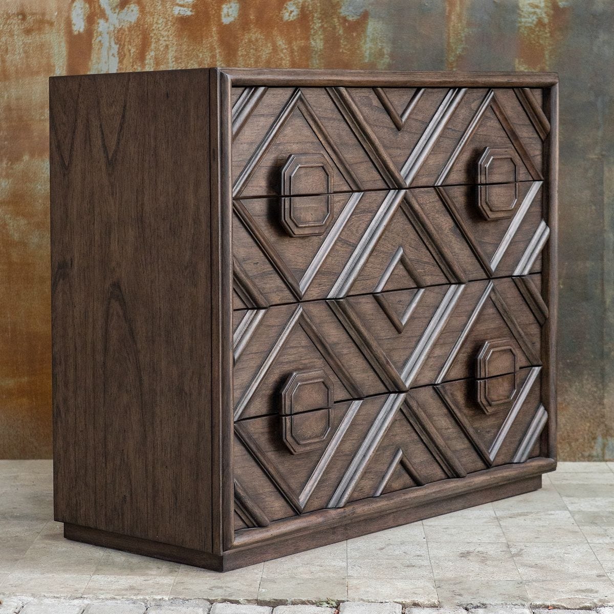 Mindra 4 Drawer Chest - versatile drawer unit for office, bedroom, or living space | Image 6 | InSTYLE Home & Rugs