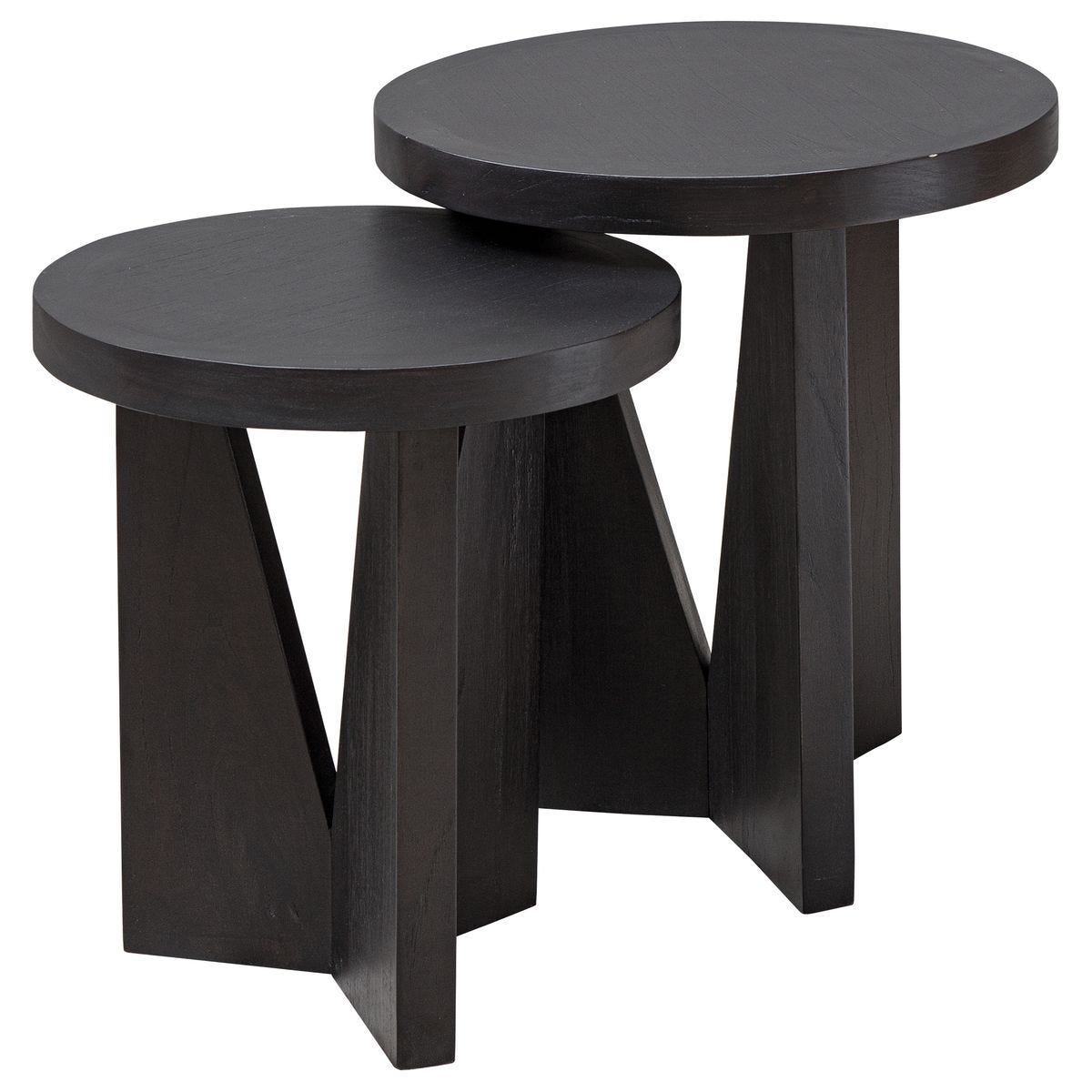 Nadette Nesting Tables, Espresso, S/2 - functional design with style | Image 4 | InSTYLE Home & Rugs