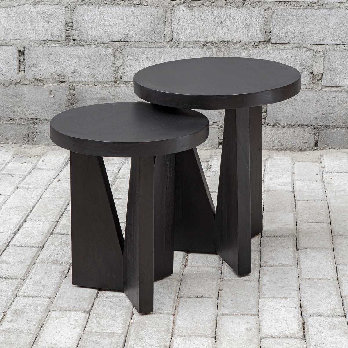 Nadette Nesting Tables, Espresso, S/2 - functional design with style | Image 5 | InSTYLE Home & Rugs