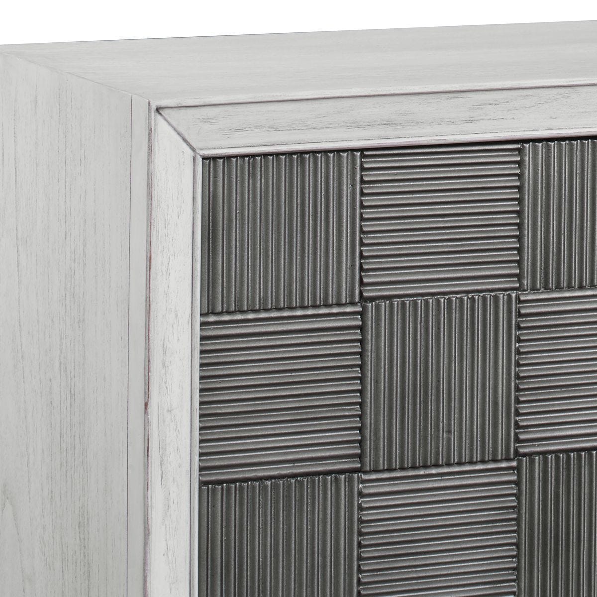 Checkerboard 4 Door Cabinet - stylish bar carts for entertaining | Image 6 | InSTYLE Home & Rugs