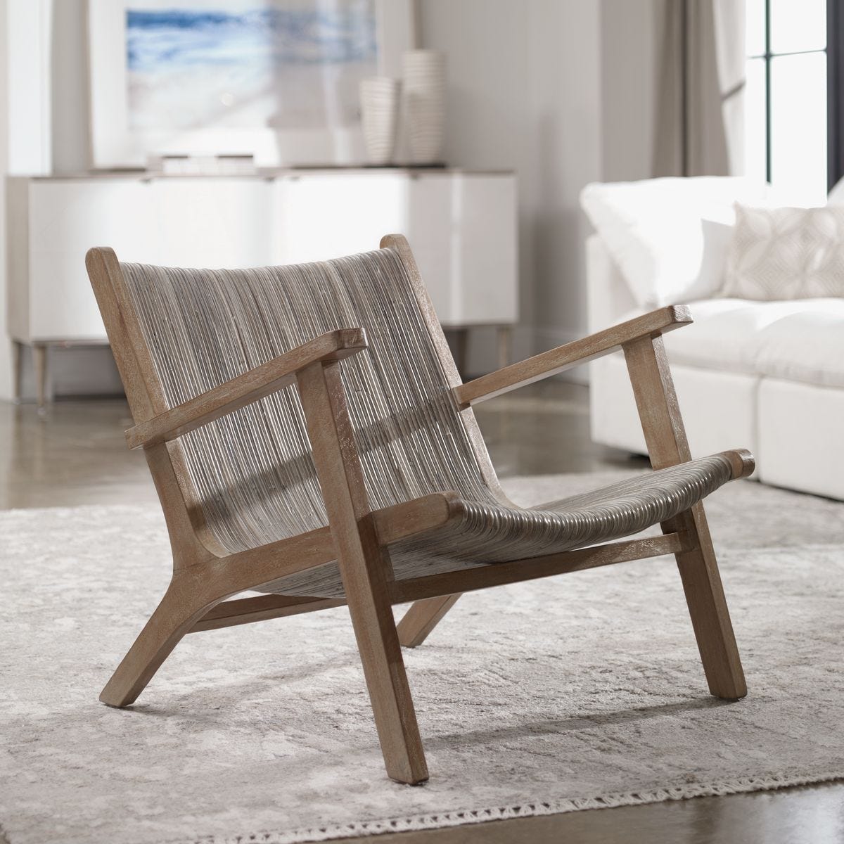 Aegea Accent Chair - modern accent chair with comfortable cushioning and sleek design | Image 1 | InSTYLE Home & Rugs