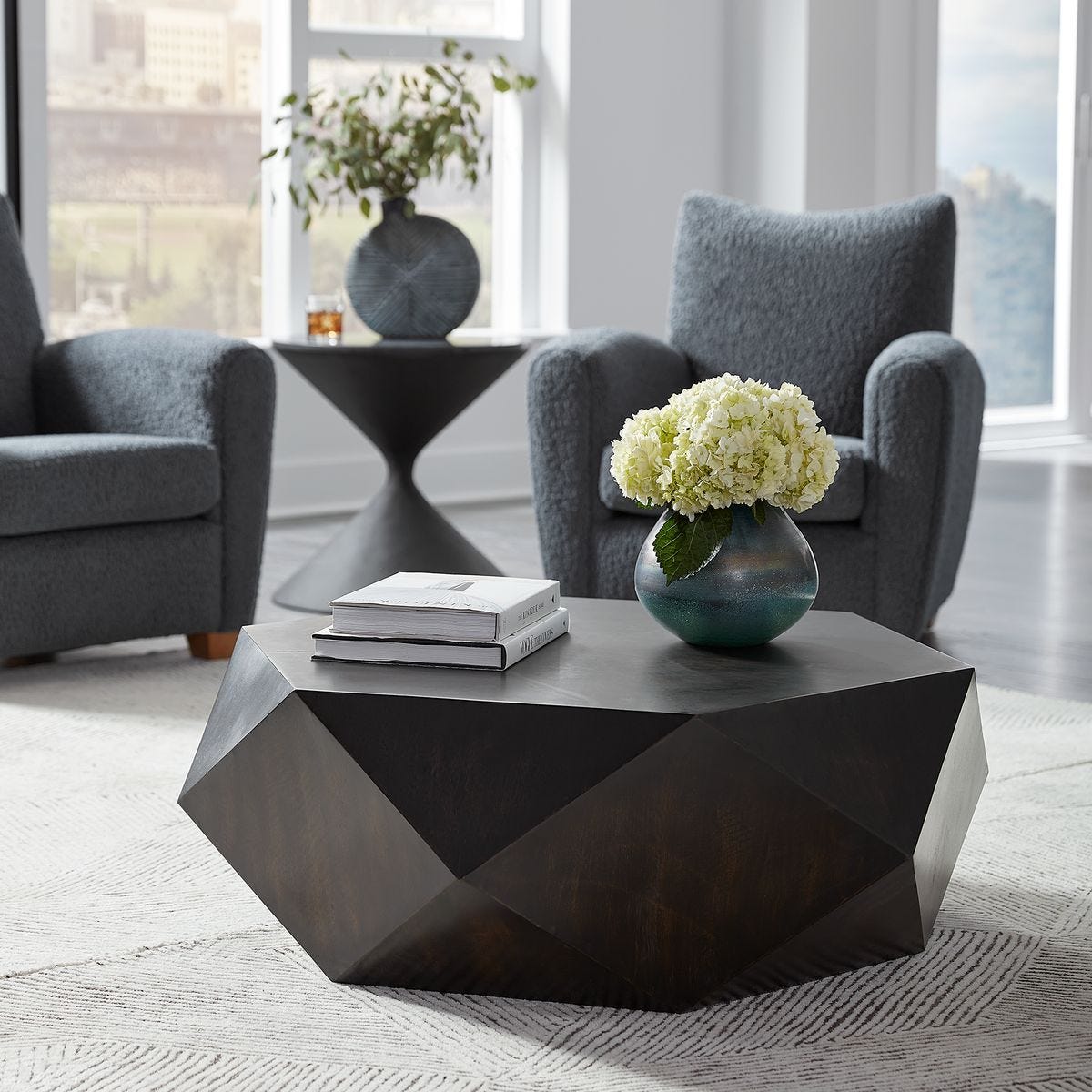 Volker Small Coffee Table, Black - functional centerpieces for homes | Image 1 | InSTYLE Home & Rugs