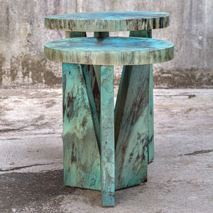 Nadette Nesting Tables, Blue, S/2 - contemporary end table for sofas | Image 3 | InSTYLE Home & Rugs