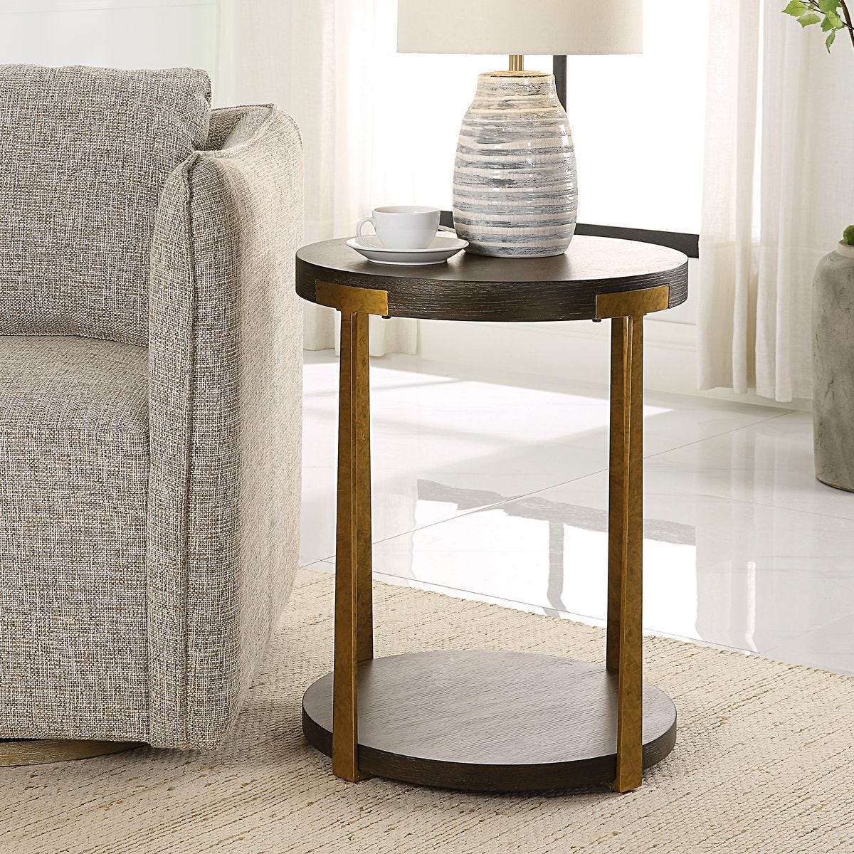 Palisade Side Table, Walnut - perfect for holding drinks, lamps, and other essentials | Image 8 | InSTYLE Home & Rugs